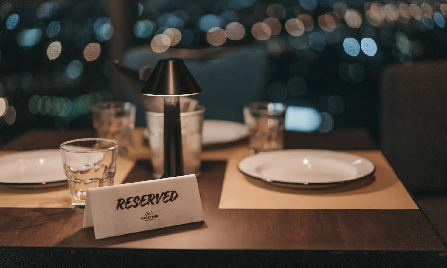 A table set and reserved, a week before the forecast changes