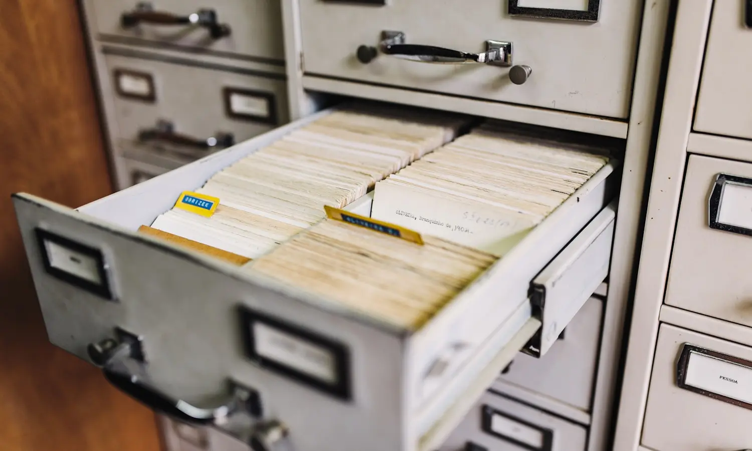 A card index still holding what the system never documented