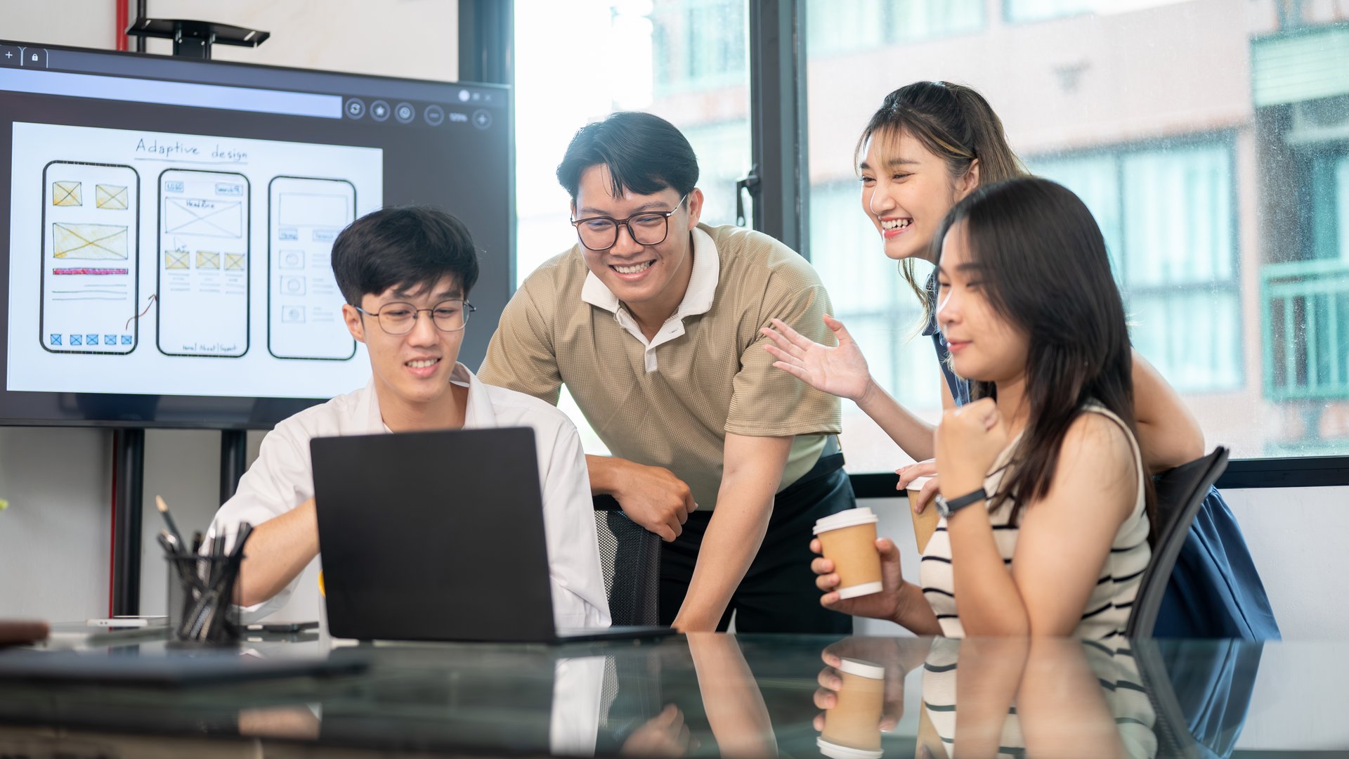 Business owner evaluating software development agencies